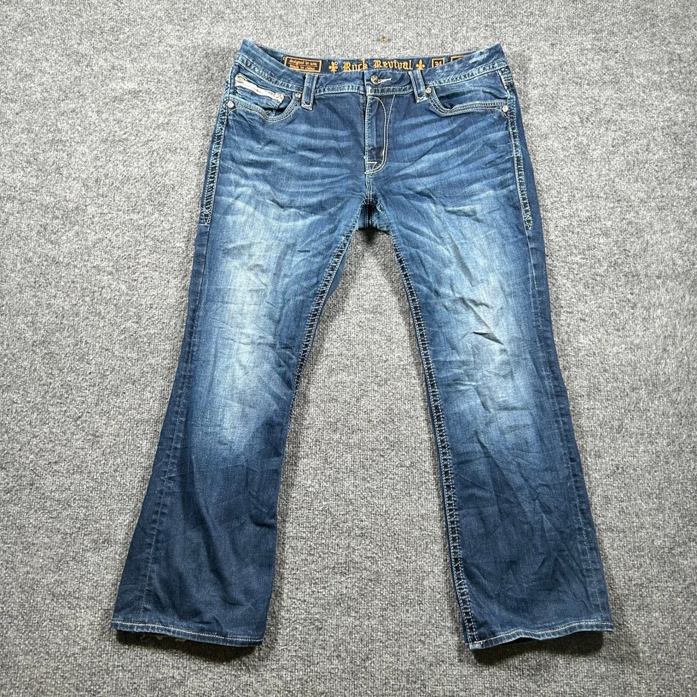 Rock Revival Jeans Womens Size 34 Betty Easy Boot Medium Wash Stretch Bootcut